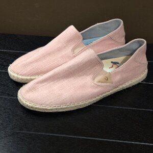 Olukai Kaula Pa'A Kapa Pink Espadrille Slip On Shoes Women's US 10
